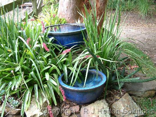 Blue pots 